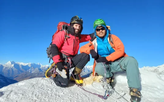 Luxury island peak climbing with heli return