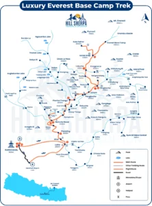 Luxury Everest Base Camp Trek Route Map