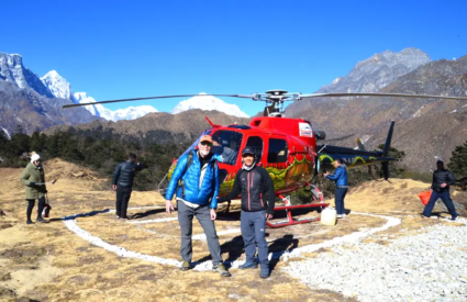 Everest Base Camp Trek 7 Days with helicopter return and Mount Everest views