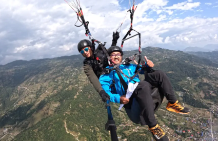 Paragliding in Nepal