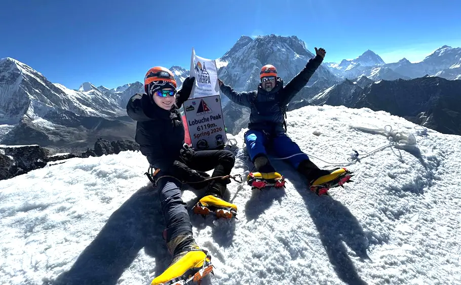 First youngest climber from Singapore summited Lobuche Peak