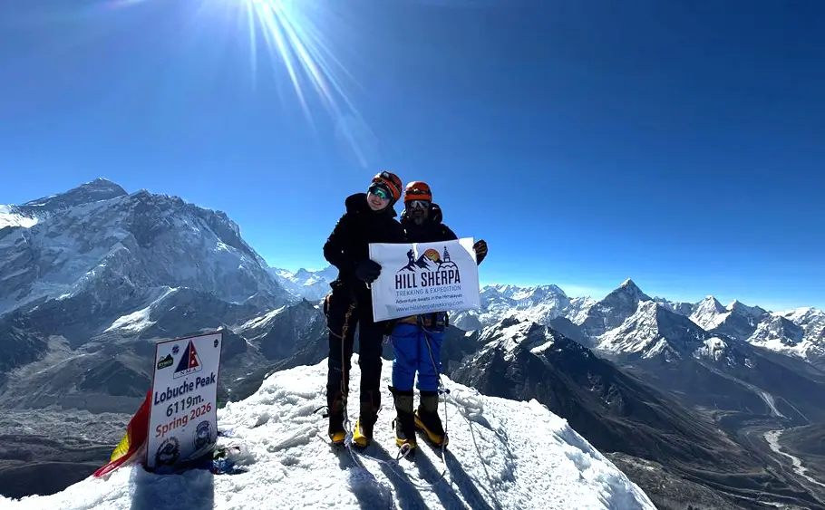 First youngest climber from Singapore summited Lobuche Peak
