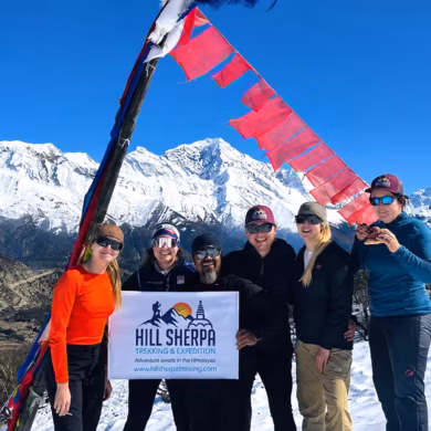 Short Annapurna Circuit Trek 9 days with Himalayan mountain views