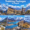 Popular trekking packages in Nepal featuring Everest Base Camp, Annapurna Circuit, Manaslu Circuit, Langtang Valley, Gokyo Lakes, and Annapurna Base Camp trekking routes in the Himalayas.